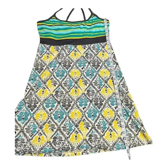 Soybu Yoga Exercise Athletic Dress Yellow Teal Strappy Back Womens size Medium - Picture 13 of 13